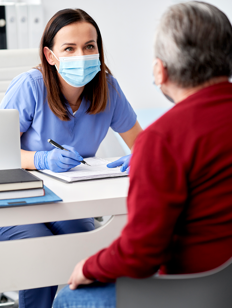 Patient with Nurse